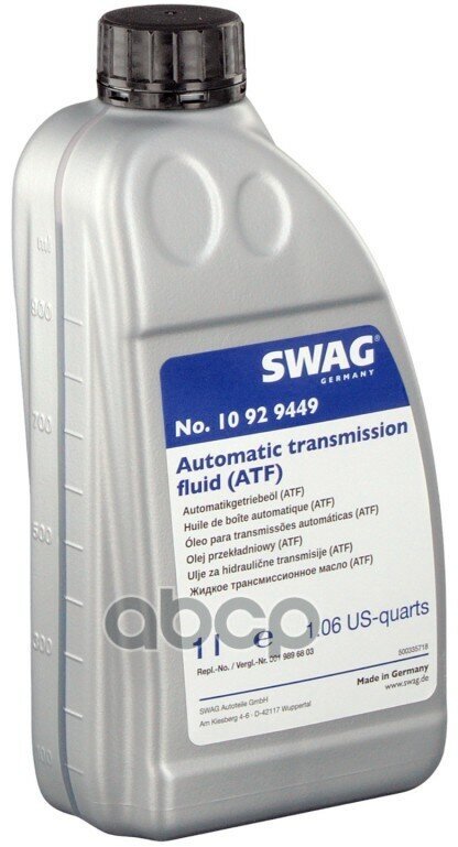 Масло Трансмиссионное Atf Swag 1Л. Swag арт. 10929449