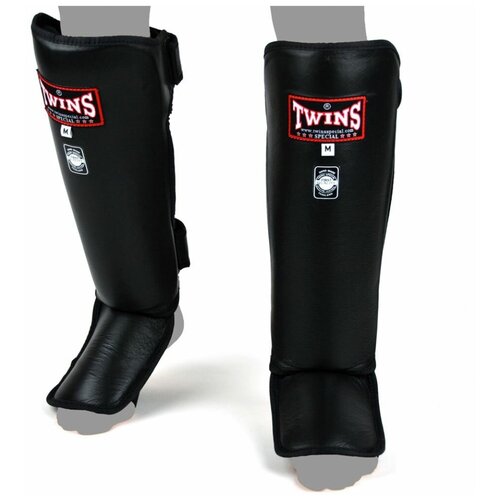 защита лодыжки голеностопа twins ankle guards fag2 красная l Защита голеностопа TWINS, SGL-3, черный, кожа - Twins Special - Черный - L