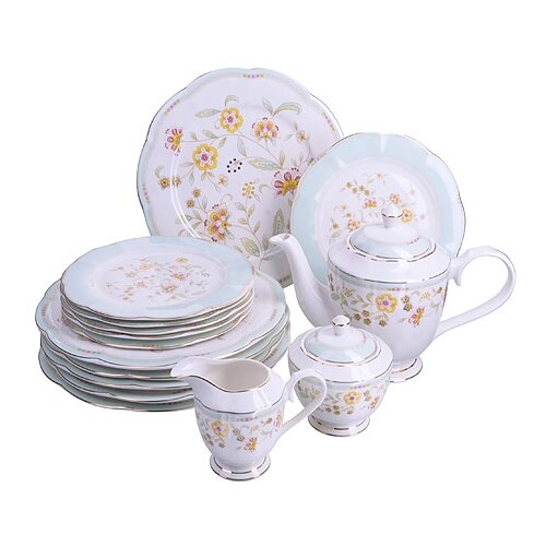 фото Чайный набор с тарелкам "премиум", 17 предметов loraine