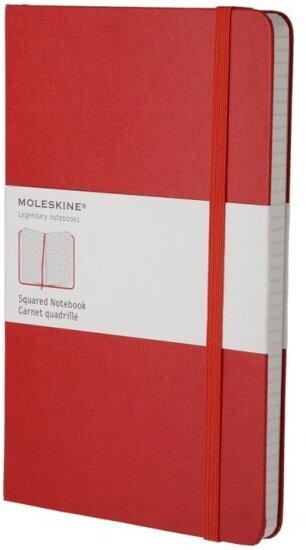 Блокнот Moleskine CLASSIC QP061R Large 130х210мм 240стр. клетка твердая обложка красный