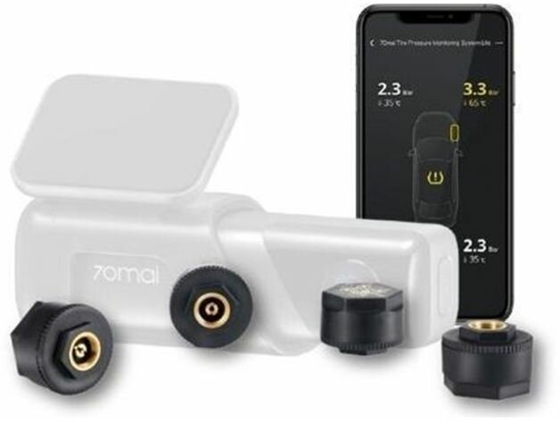 Датчики контроля давления шин Xiaomi 70mai External TPMS Sensor Midrive T04, черный - фотография № 1