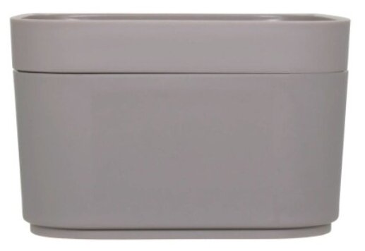 Органайзер для хранения с крышкой 11х7х16 см, цвет серый - фотография № 3