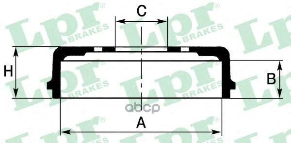 Барабан Тормозной Db4267 Lpr 7D0463 Lpr арт. 7D0463