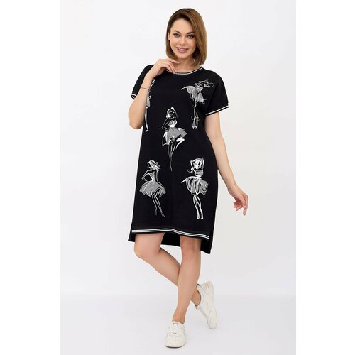 платье lika dress размер 52 54 серый Платье Lika Dress, размер 52-54, черный