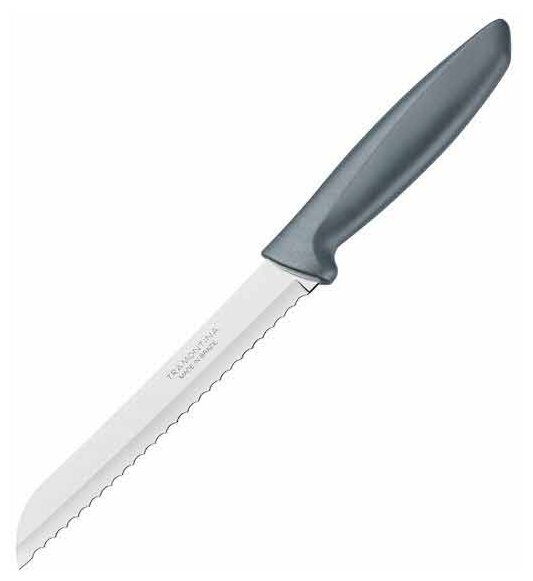 Нож для хлеба Tramontina Plenus 23422 067-TR 17.5см серый