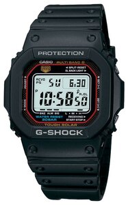 Фото Наручные часы CASIO G-Shock GW-M5610-1E кварцевые, будильник, секундомер, таймер обратного отсчета, водонепроницаемые