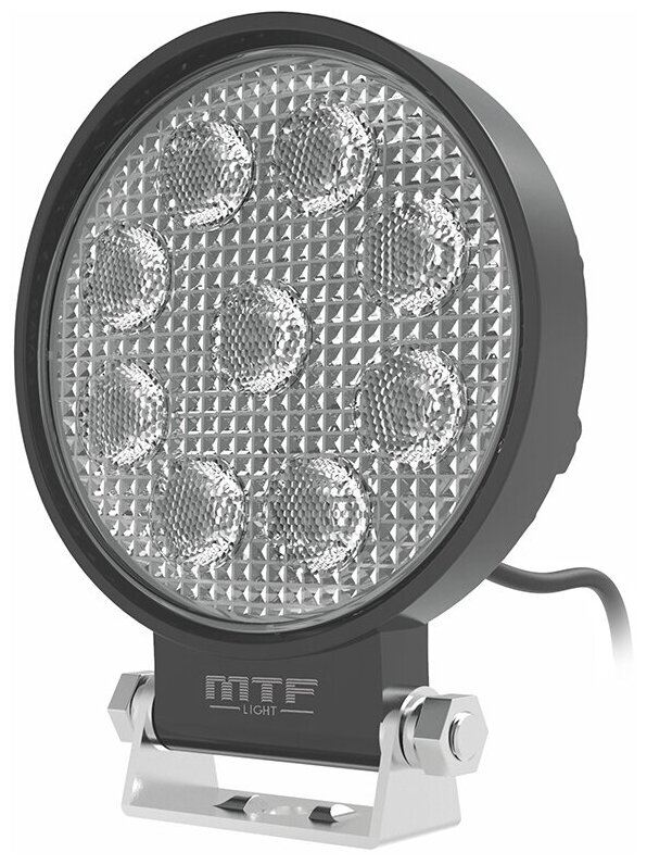 Фонарь светодиодный дополнительного освещения MTF LIGHT PL27K6R 3000 Lm 12-60V 6000К (круглый) 1 шт.