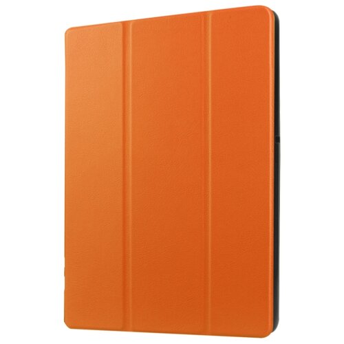 фото Чехол-обложка mypads для lenovo miix 3 8.0 / miix3-830 7.85 тонкий умный кожаный на пластиковой основе с трансформацией в подставку оранжевый