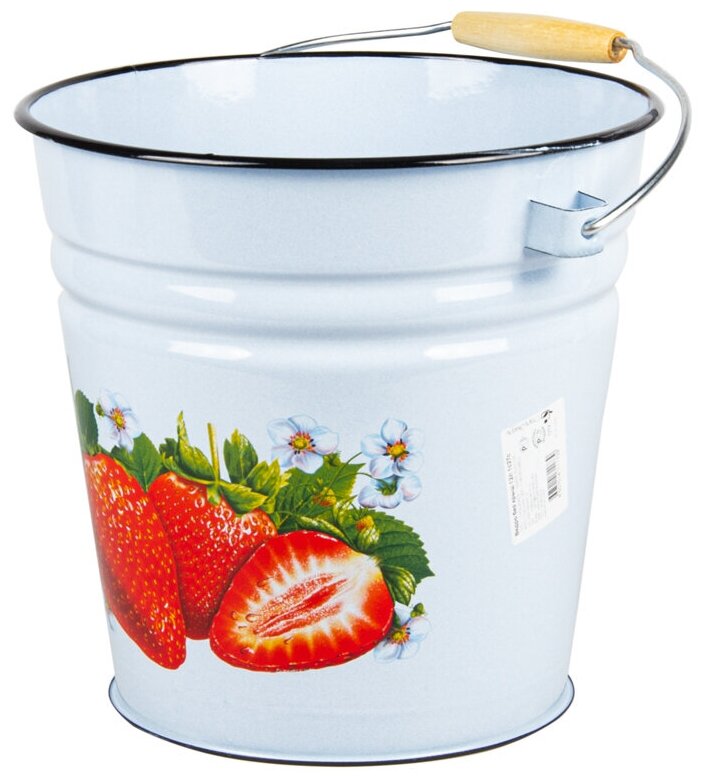 фото Ведро СтальЭмаль эмалированное декорированное 12 л