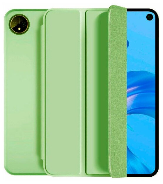 Чехол для планшета Huawei MatePad Pro 11 2022 (GOT-W29/AL09), из мягкого силикона, трансформируется в подставку (салатовый)