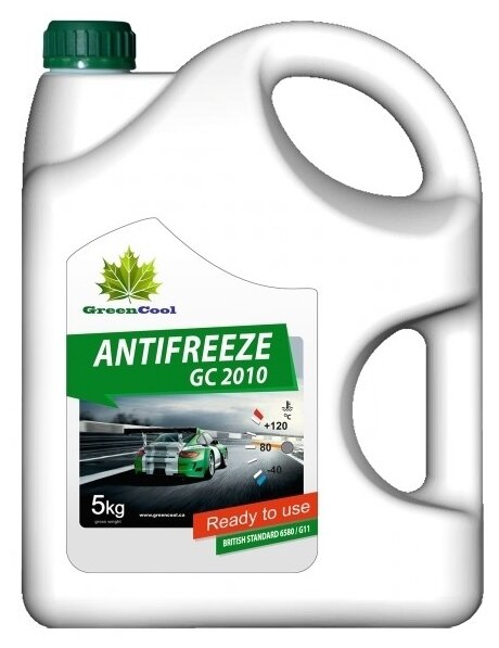 Антифриз GreenCool GC2010, 5 кг (зел.)