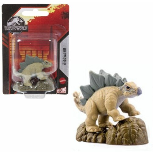 Фигурка мини динозавра Jurassic World Стегозавр серия Micro Collection Stegosaurus Mattel GXB08 мини фигурка mattel jurassic world stegosaurus 5 см hbx27