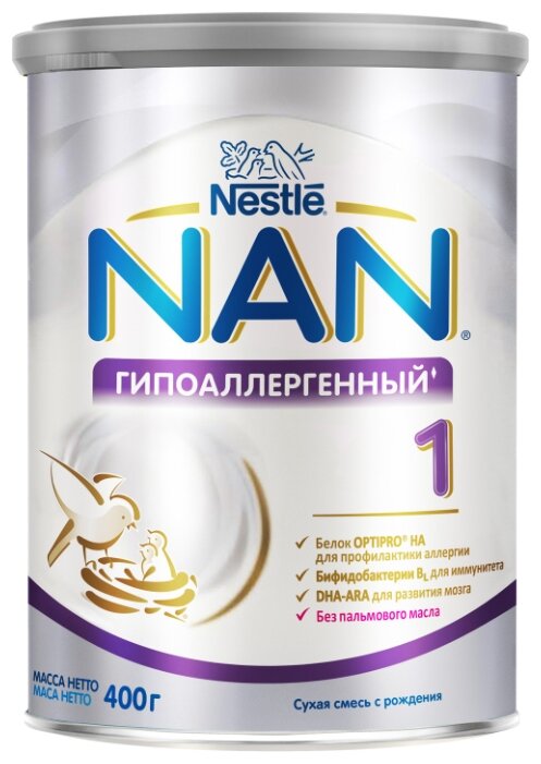 Смесь NAN (Nestlé) Гипоаллергенный 1 Optipro (с рождения) 400 г