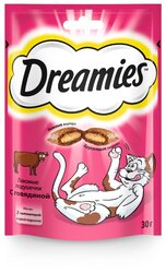 Лакомство для кошек Dreamies Подушечки с говядиной