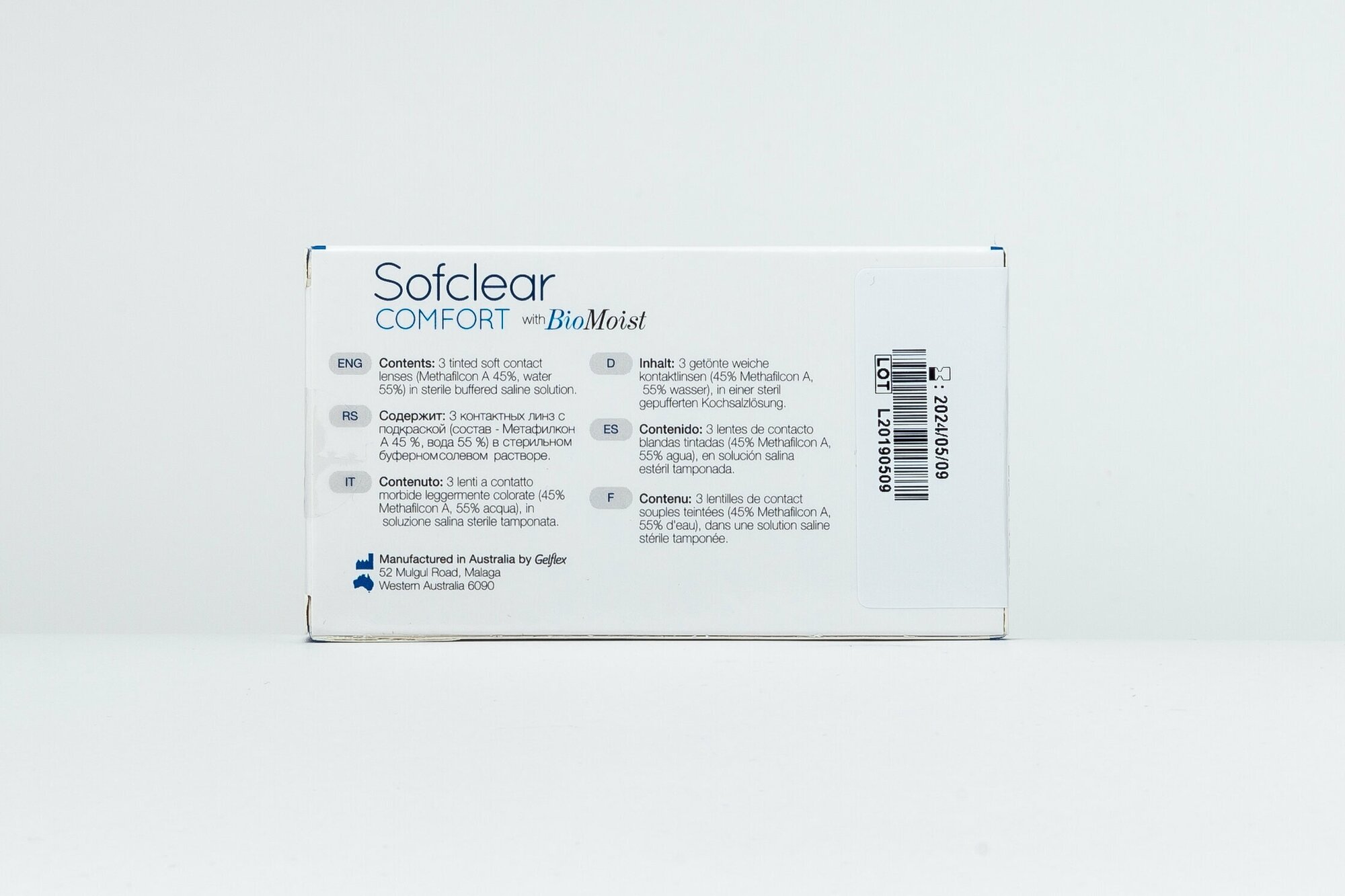 Контактные линзы Gelflex Sofclear Comfort with BioMoist, 3 шт., R 8,6, D +5,5 - фотография № 4