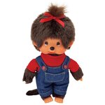 Кукла Monchhichi Девочка в комбинезоне и красной футболке, 20 см, 243570 - изображение