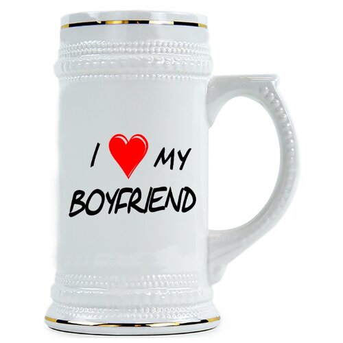 фото Пивная кружка i love my boyeriend , я люблю парня drabs