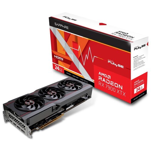 Видеокарта Sapphire RX7900XTX GAMING OC 24GB GDDR6 HDMIx2 DPx2 LITE видеокарта sapphire rx7700xt nitro 12gb gddr6 11335 02 20g