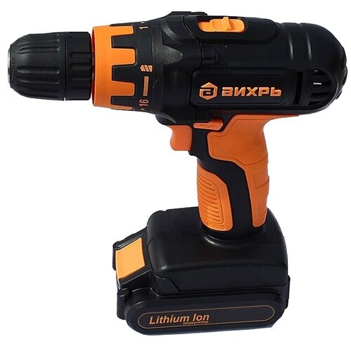 Дрель-шуруповерт аккумуляторная вихрь ДА-144Л-2К 72148 686100₽