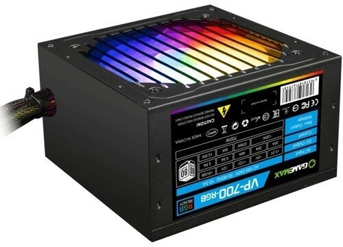 GameMax Блоки питания Блок питания ATX 700W VP-700-RGB 80+, Ultra quiet