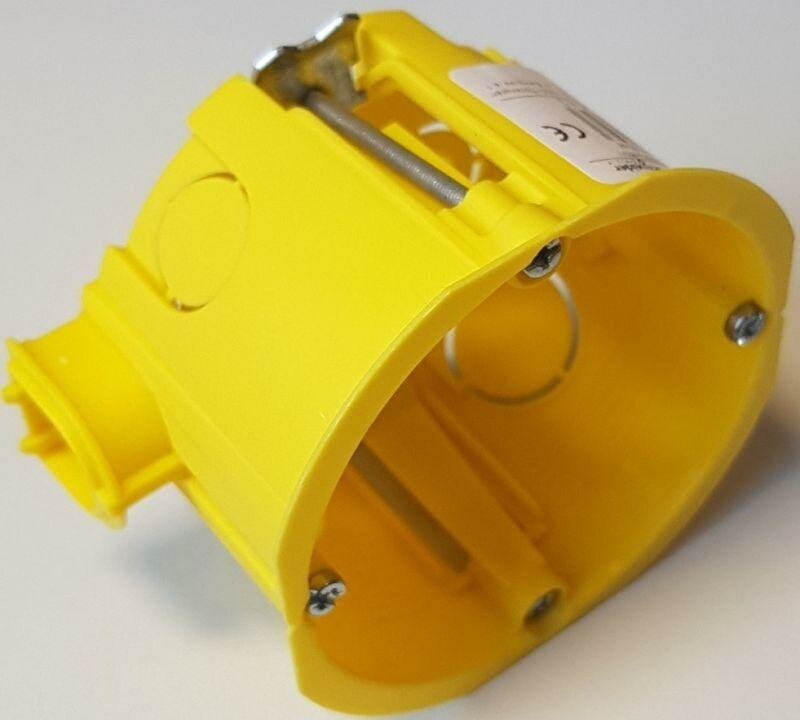 Подрозетник (скрытый монтаж) Schneider Electric IMT35150 71 46 мм желтый - фотография № 5