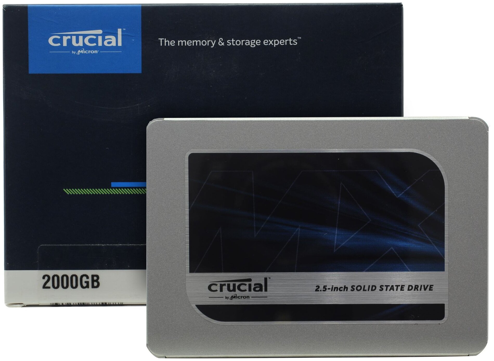 Твердотельный накопитель Crucial 2 ТБ SATA CT2000MX500SSD1