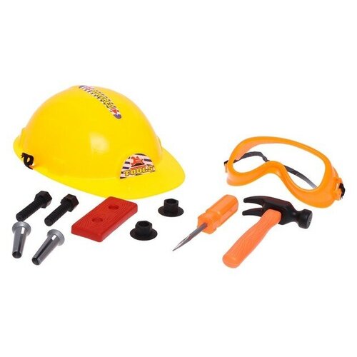 Набор инструментов «Юный строитель», 11 предметов песочный набор юный строитель с ведёрком лейкой формочками лопаткой 4740849