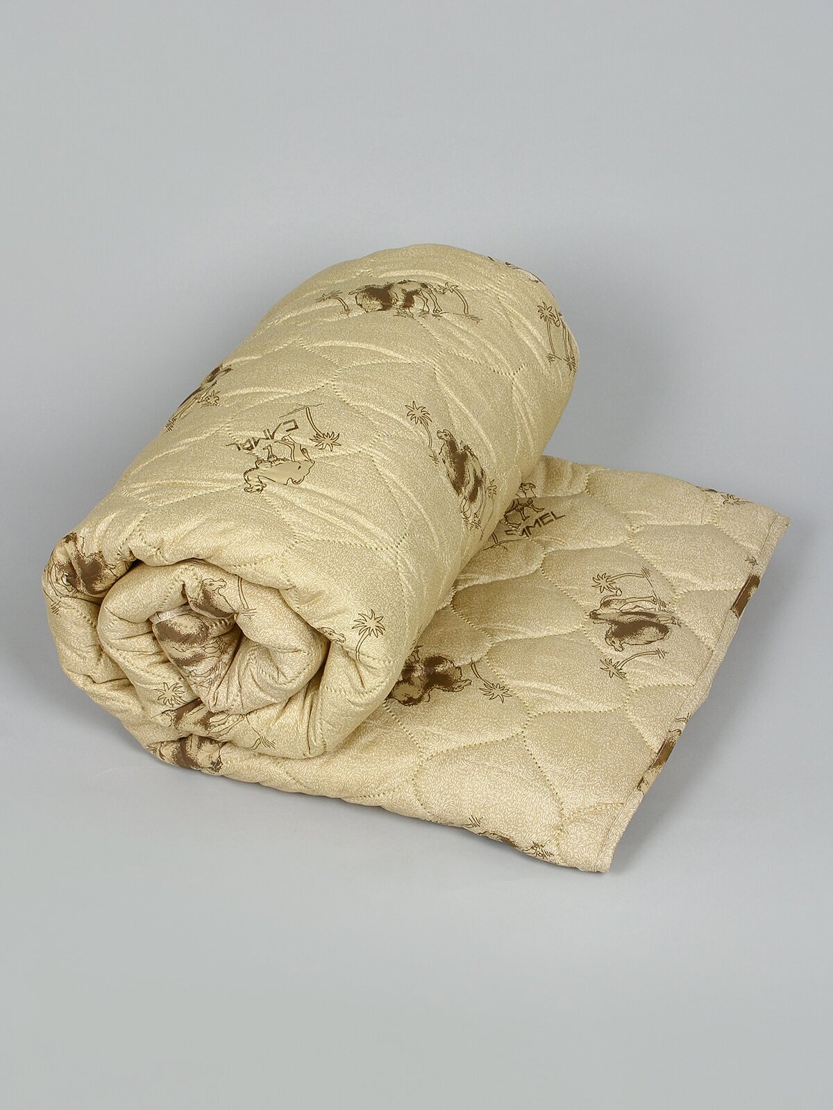 Одеяло "Верблюжья шерсть" полновесное, 2-х спальное, в полиэстере, плотность 300 г/м2 - фотография № 4