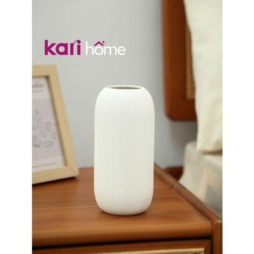 фото Ваза для цветов и сухоцветов интерьерная керамика kari home