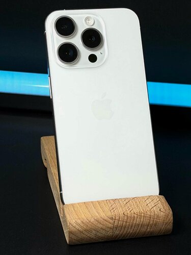 Изображение товара Смартфон Apple iPhone 15 Pro, 128gb, White Titanium, ZD, nano SIM + eSIM