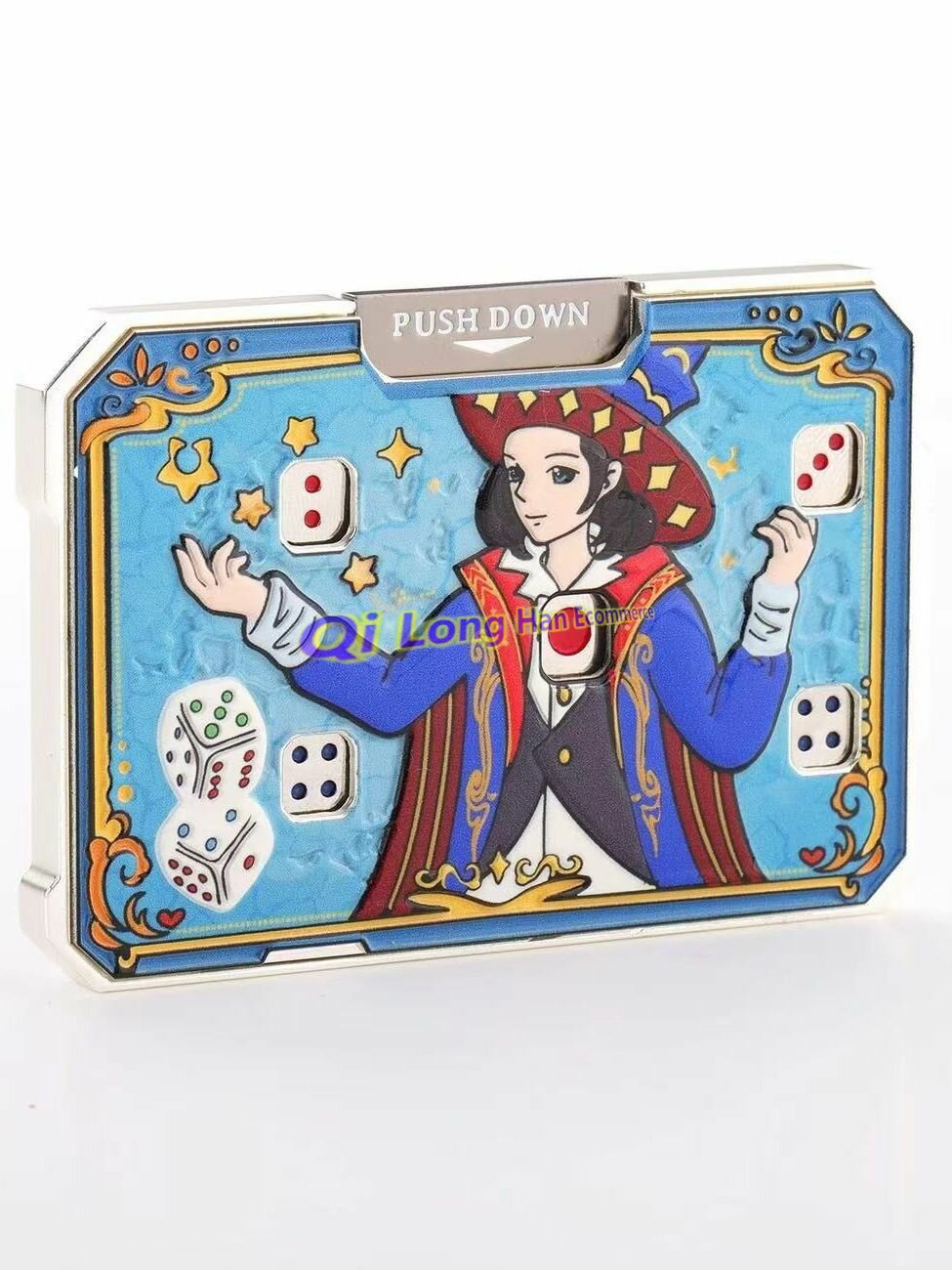 Цельнометаллические игральные кости, карты и игрушки для повседневного ношения