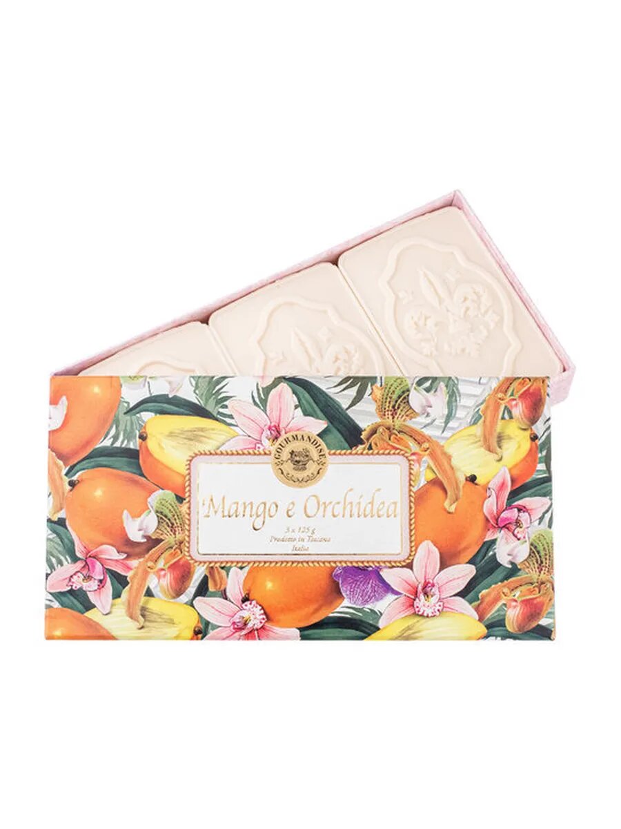 Gourmandise Savon Parfume Mango e Orchidea Set Набор
