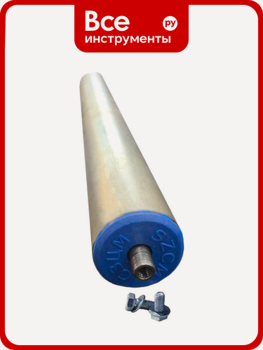 Изображение товара Ролик конвейерный оцинкованный рк51x300 ООО сзцм 51x300, для роликовых столов к станкам