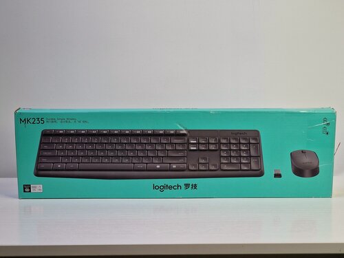Изображение товара Комплект беспроводной Logitech MK235, мышь +клавиатура, серая