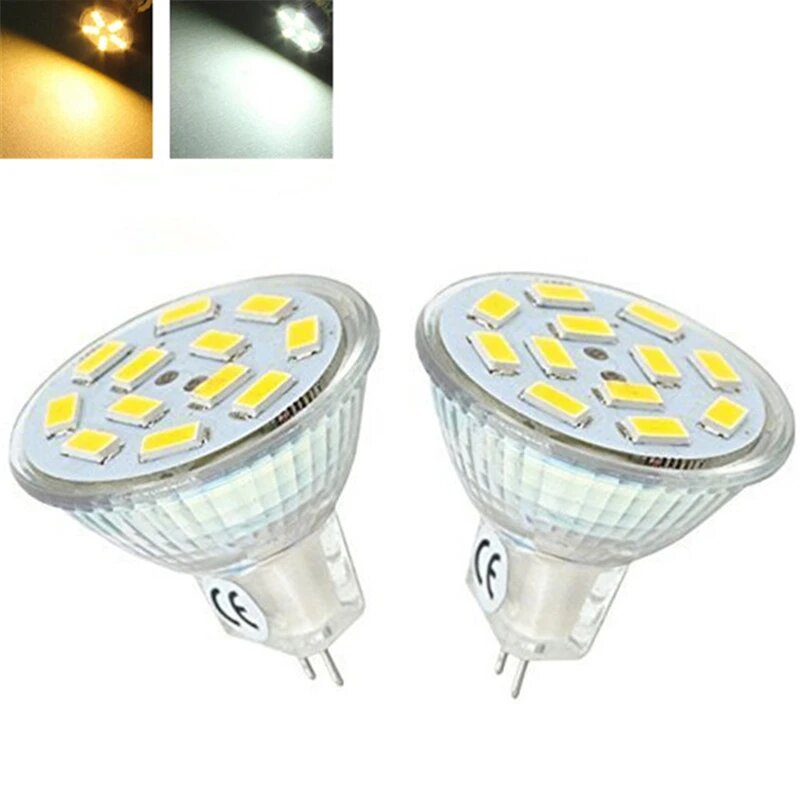 Светодиодная лампа THEBSE MR11 GU4 6/9/12Вт теплый белый, Нет, DC12V, MR11 SMD5730 3W