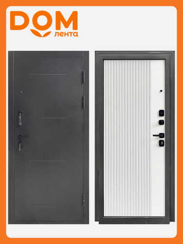 Изображение товара Дверь металлическая Форпост Монблан софт белый 960х2050 правая