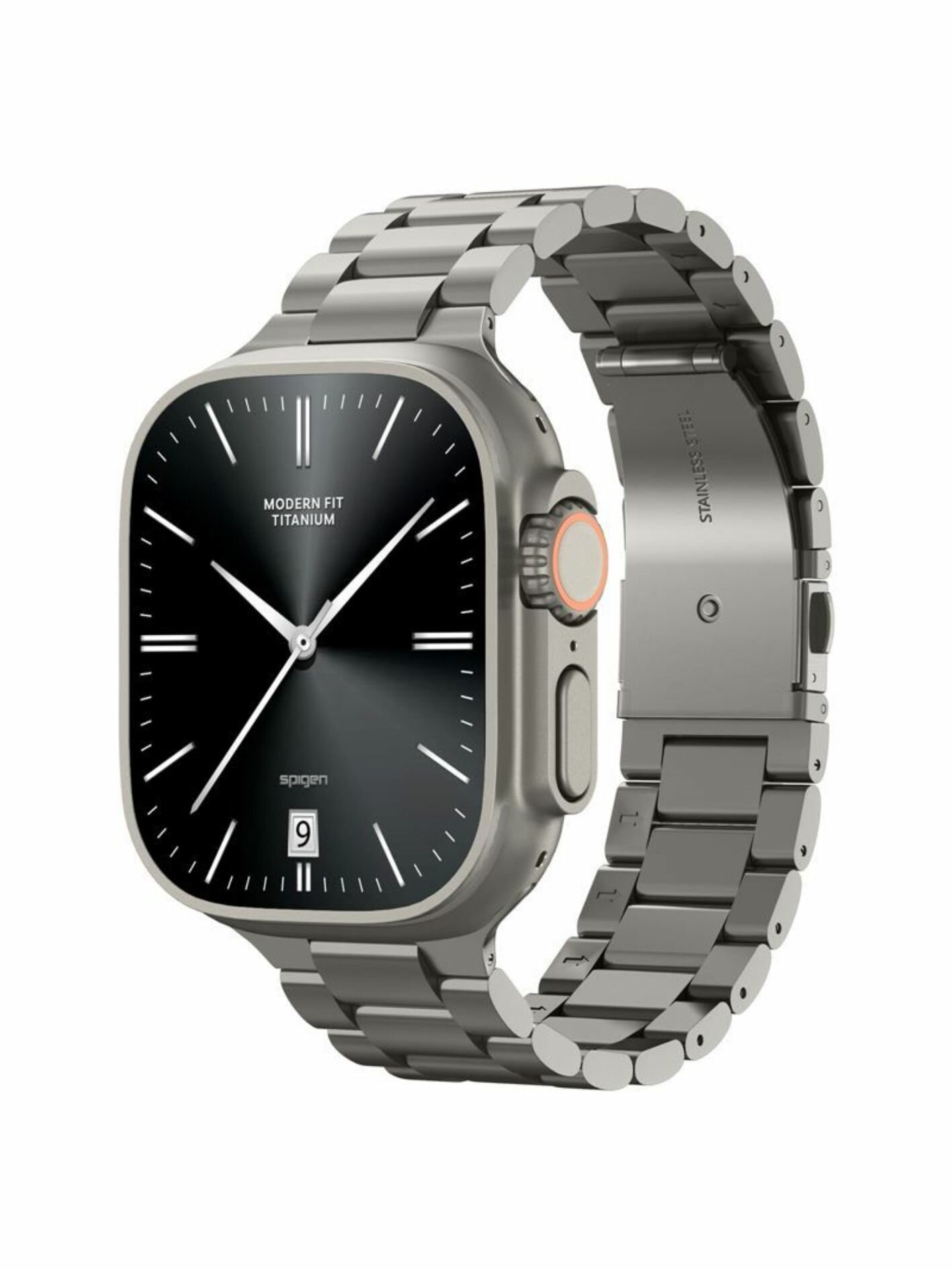 Ремешок титановый Spigen Modern Fit Titanium для Apple Watch 49/46/45/44/42 мм (AMP09105)