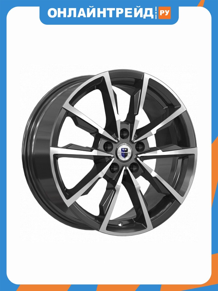 Диск K&k Меренге 7.5x17/5x114.3 D66.1 ET45 алмаз чёрный