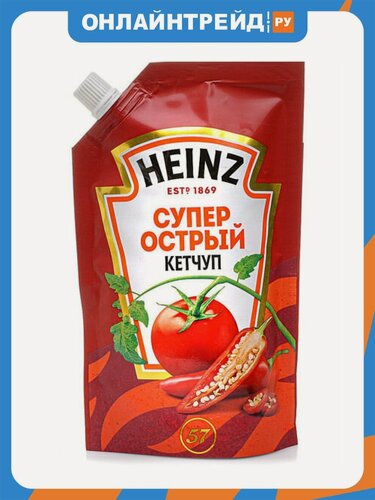 Изображение товара Кетчуп Heinz Супер Острый дой-пак 320 г