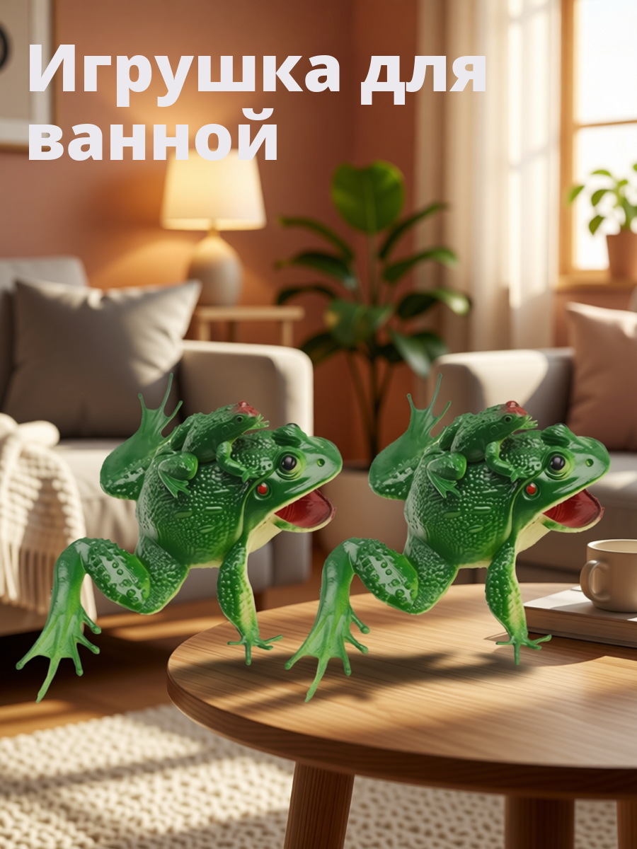 Игрушка-Лягушка С Звуком 2 Шт Гарmonичное Развитие 17X10X6.5Cm