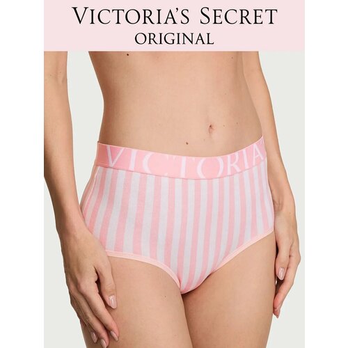 фото Трусы victoria's secret exploded logo cotton modern brief panty, размер s, белый
