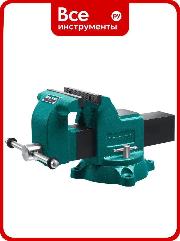 Слесарные тиски KRAFTOOL Grand 150 мм 32702-150, с шаровидным графитом