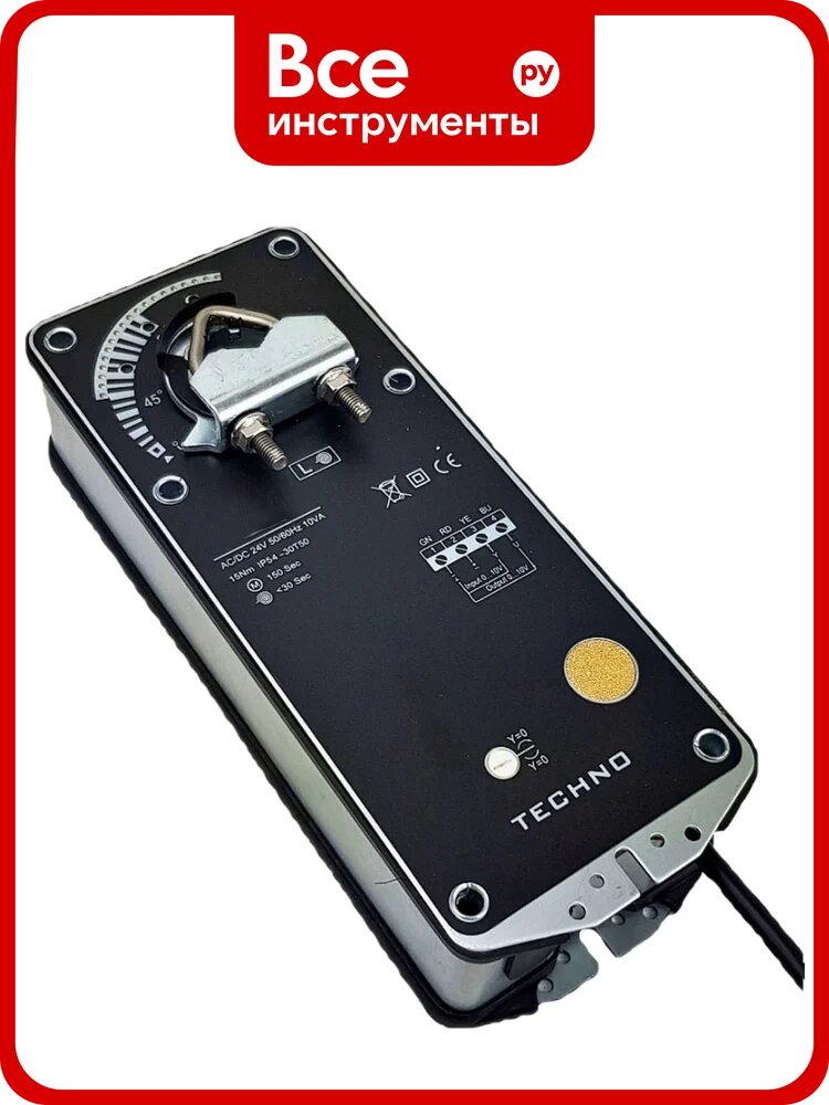 Электропривод воздушной заслонки с пружиной SC-20DF/230V 20Nm, ON/OFF, 2SPDT, 230AC TECHNO 212010, защита IP54, шум