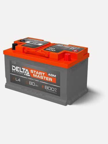 Изображение товара Автомобильный аккумулятор Delta Battery DELTA START MASTER 80 Ah AGM