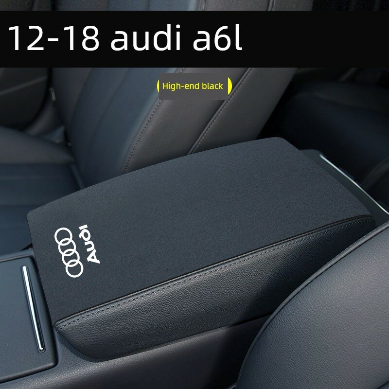 Задний подлокотник защитный чехол для Audi A6L 12-18, 1 шт, черный высококачественный автомобильный аксессуар