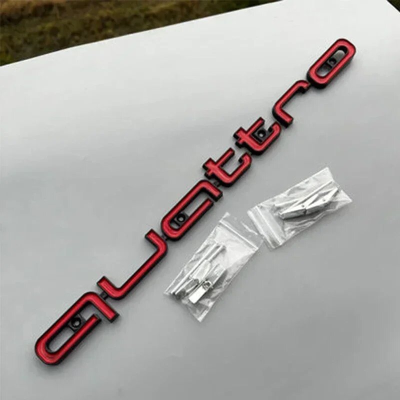 Для Audi Quatrro Logo ABS Автомобильная внешняя передняя решетка эмблема A6 RS4 RS6 A7 A8 Q3 Q5 C