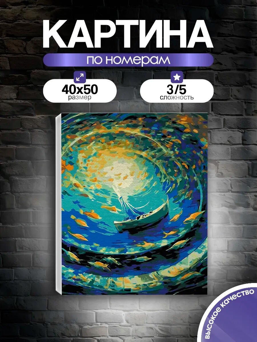 Картина по номерам Лодка