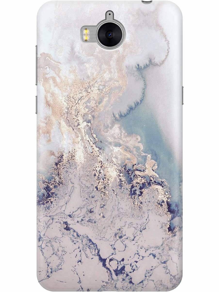 Накладка Transparent для Huawei Y5 2017 с принтом "Мраморная волна"