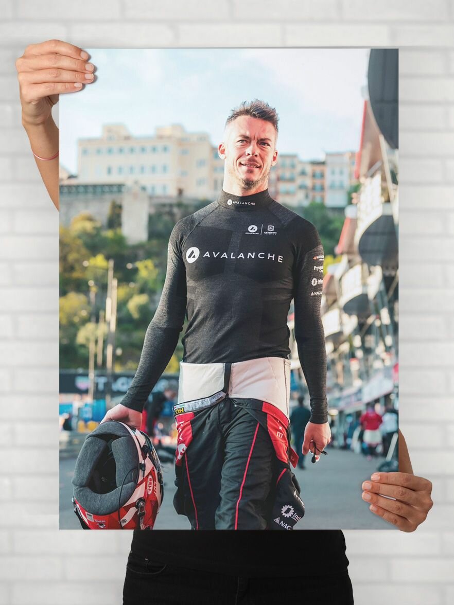 Плакат на стену для интерьера Звёзды Автоспорта - Stars of Motorsport (Андре Лоттерер - Andre Lotterer 2) - Постер по гонщику формата A2 (42x61 см)