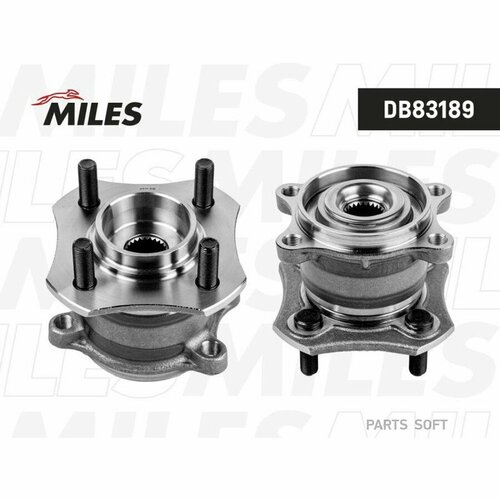 фото Miles db83189 ступица колеса с подшипником nissan tiida c11 2005-2012 зад. ()